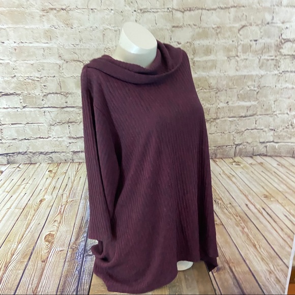 Catherine’s burgundy cowl neck sweater size 2X - Picture 3 of 7